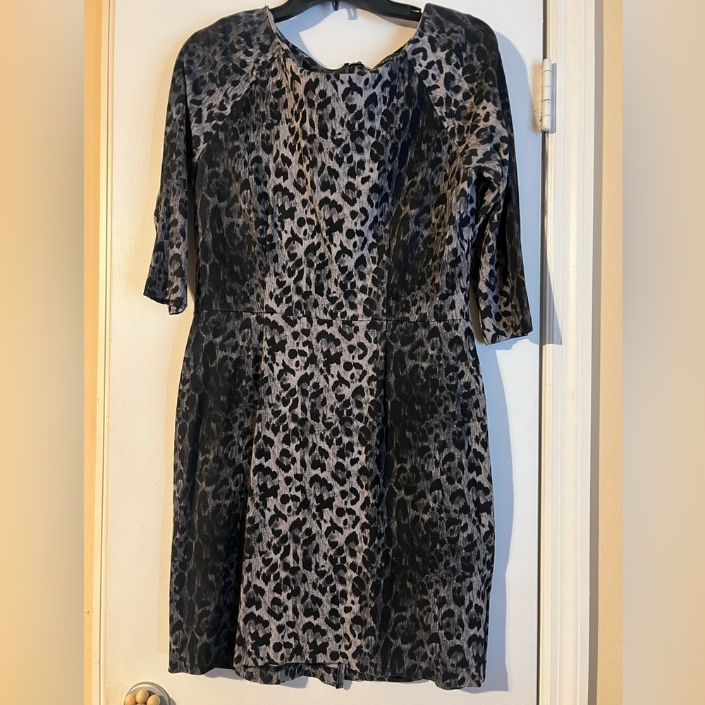 The Limited Grey Leopard Dress